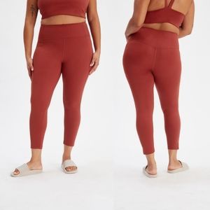 Girlfriend Collective Burnt Orange High Rise Leggings